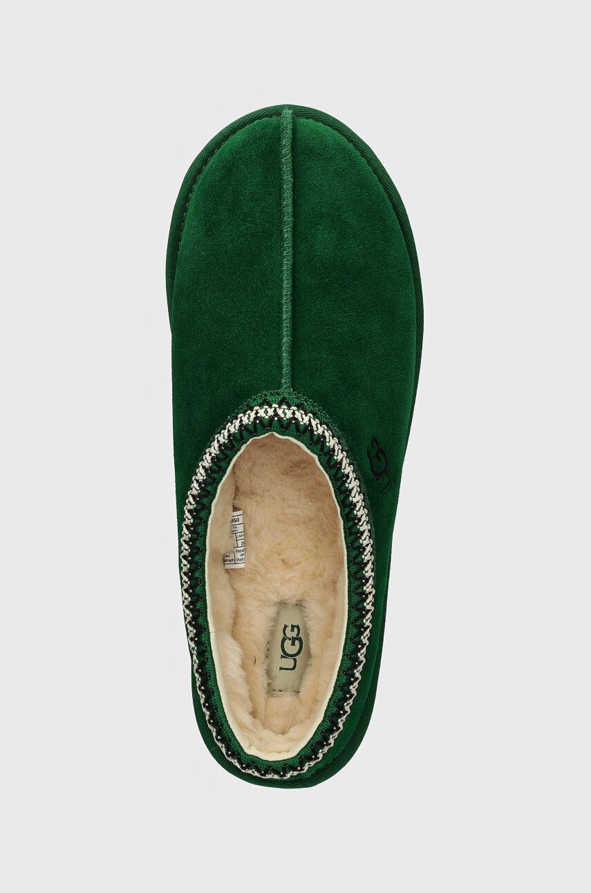 Замшеві тапочки UGG Tasman колір зелений 5950-MNS 2
