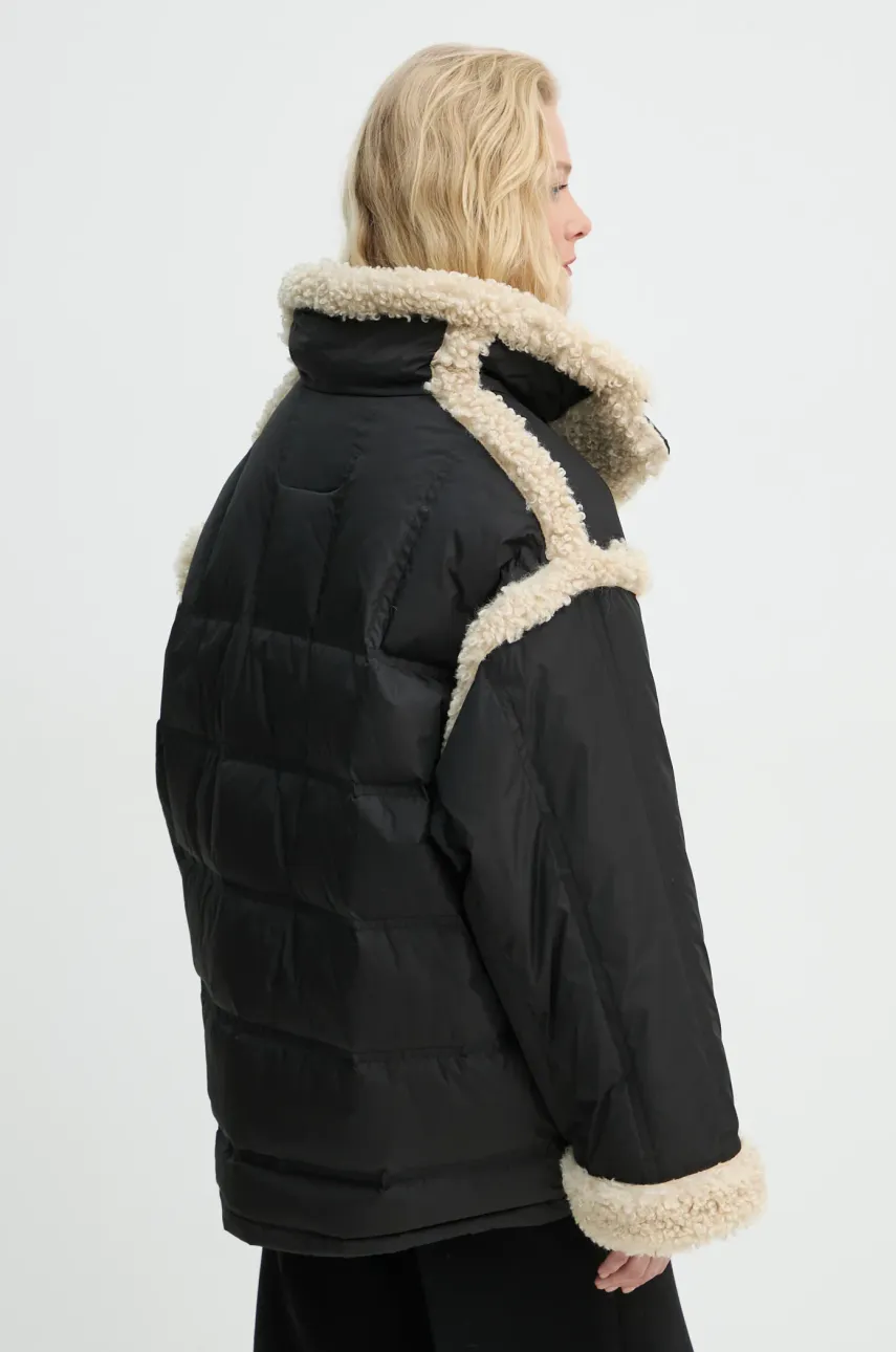 Пухова куртка Dorothy Coat жіноча колір чорний перехідна oversize 62033-8657 1