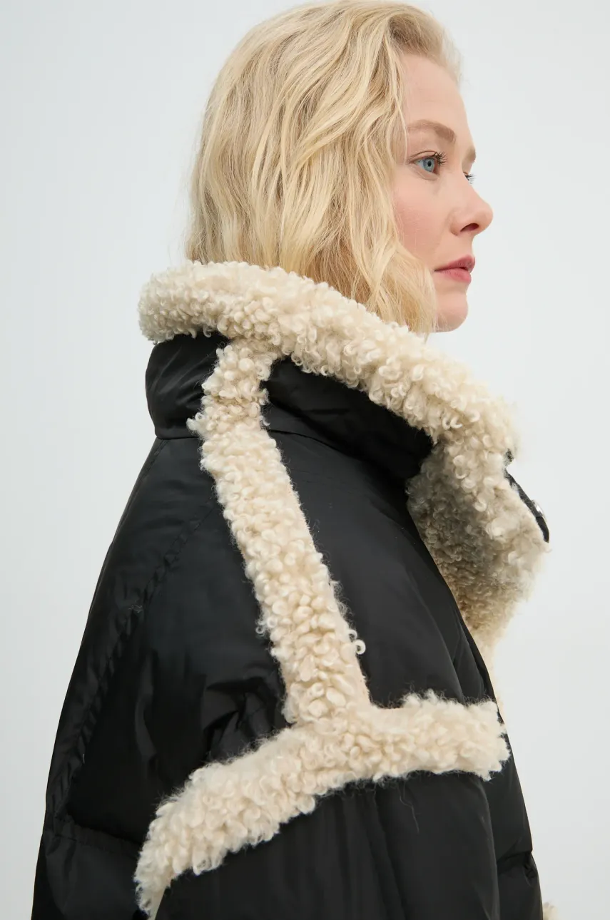Пухова куртка Dorothy Coat жіноча колір чорний перехідна oversize 62033-8657 3