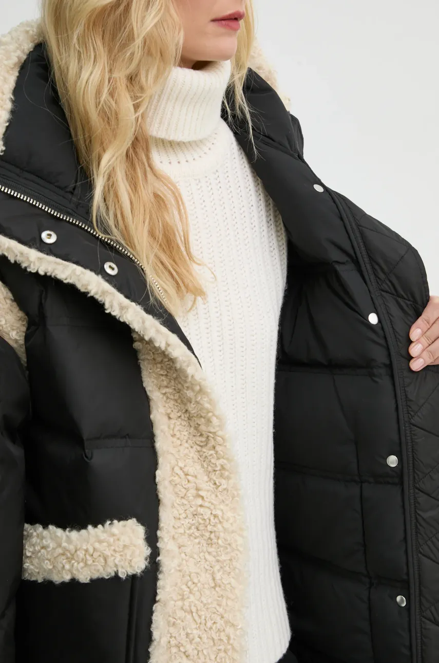Пухова куртка Dorothy Coat жіноча колір чорний перехідна oversize 62033-8657 5
