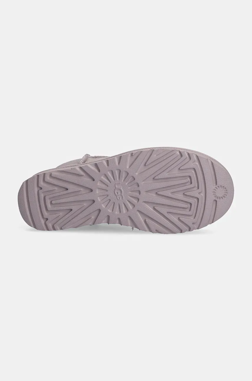 Замшеві чоботи UGG Classic Ultra Mini колір сірий 1116109-PSK 3