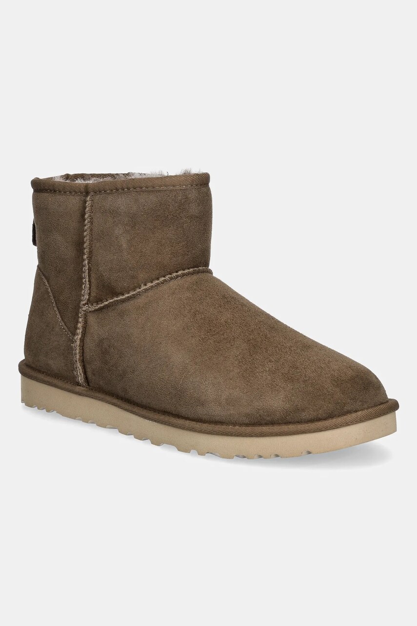 Замшеві чоботи UGG Classic Mini колір коричневий 1002072-HCK 4