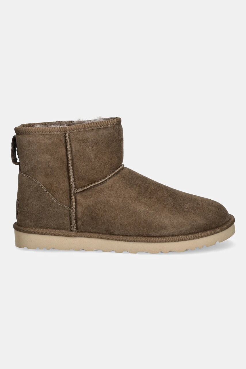 Замшеві чоботи UGG Classic Mini колір коричневий 1002072-HCK 0