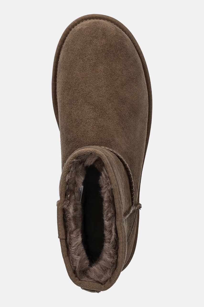 Замшеві чоботи UGG Classic Mini колір коричневий 1002072-HCK 2