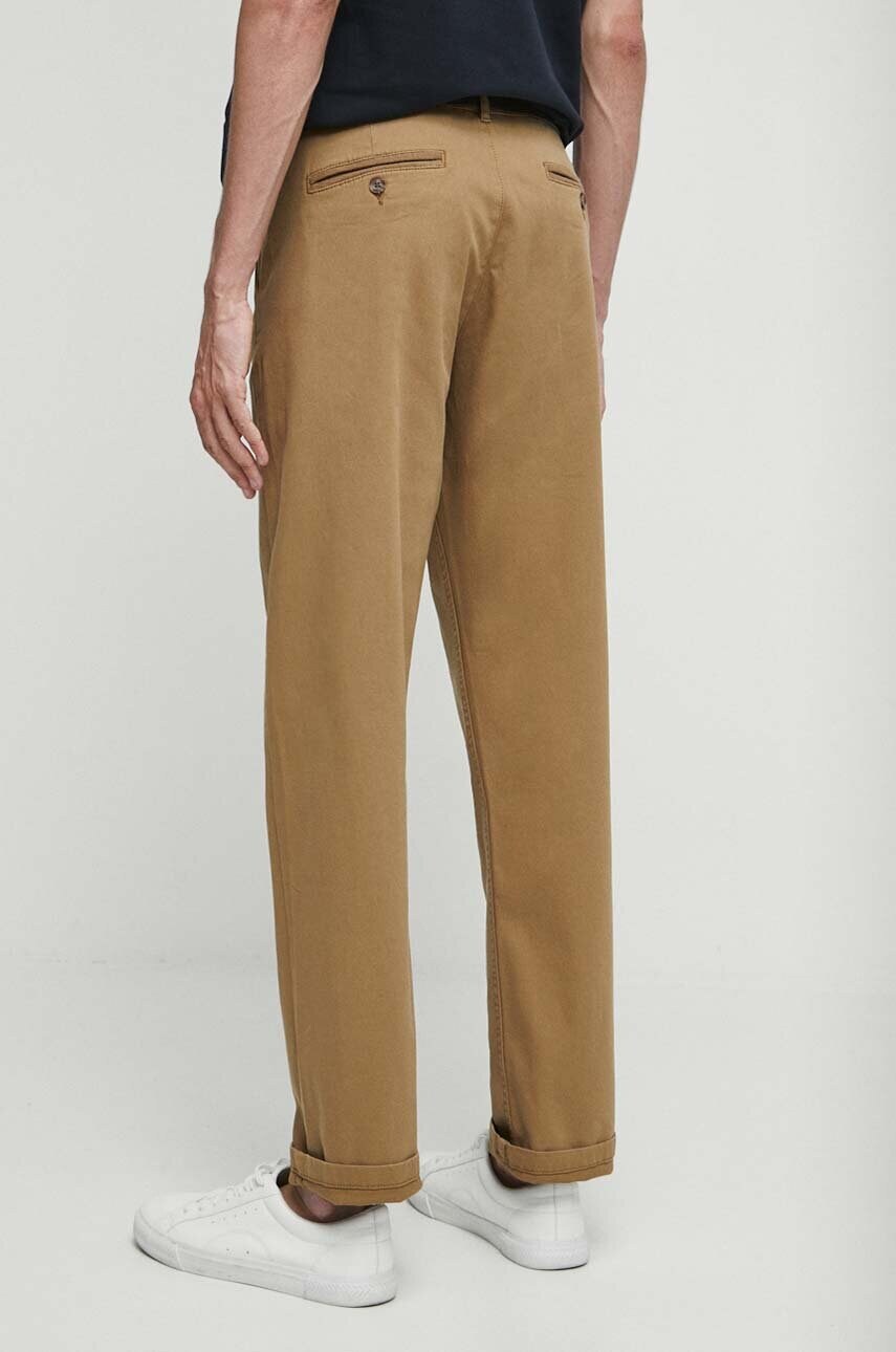Штани чоловічі колір коричневий фасон chinos 1