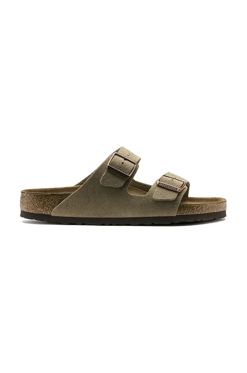 - Замшеві шльопанці Arizona Narrow Width 951303-Taupe 7