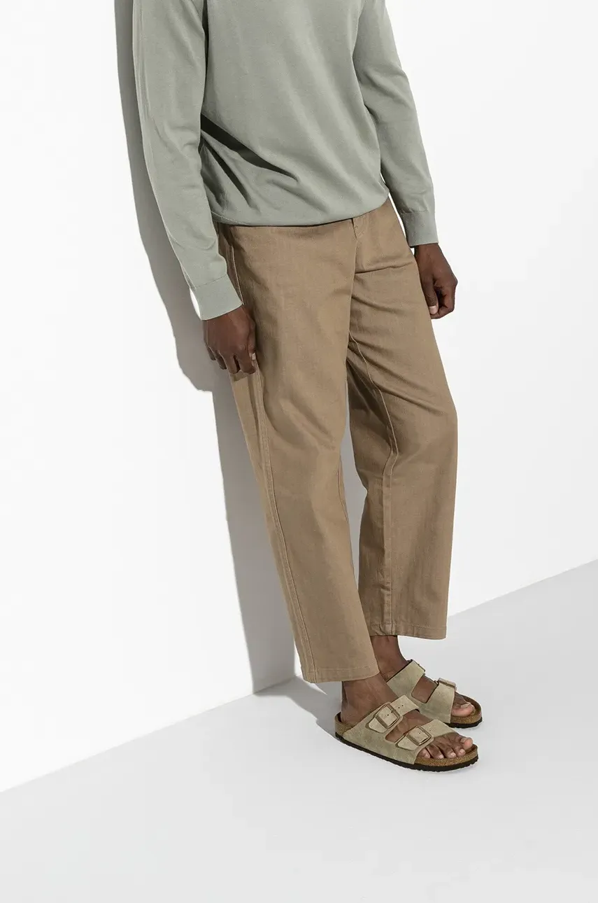 - Замшеві шльопанці Arizona Narrow Width 951303-Taupe 6