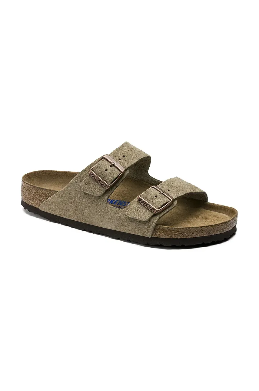 - Замшеві шльопанці Arizona Narrow Width 951303-Taupe 0