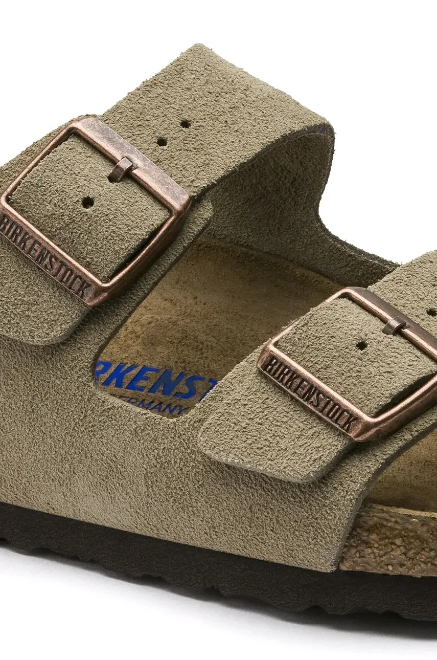 - Замшеві шльопанці Arizona Narrow Width 951303-Taupe 1
