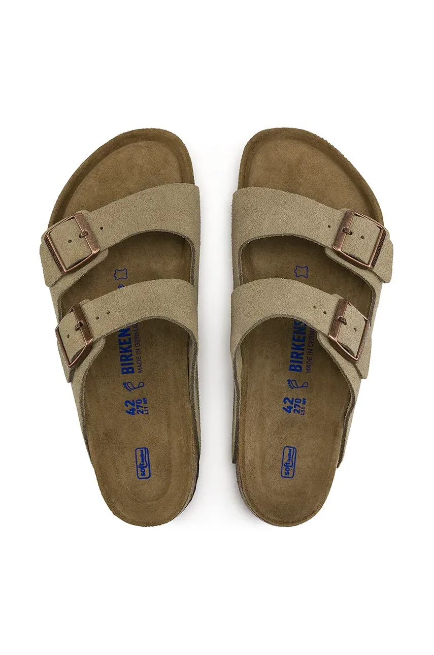 - Замшеві шльопанці Arizona Narrow Width 951303-Taupe 3