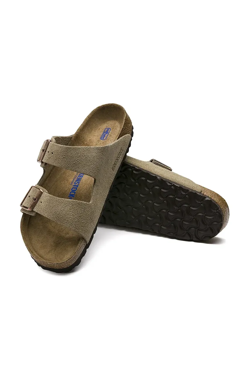 - Замшеві шльопанці Arizona Narrow Width 951303-Taupe 4