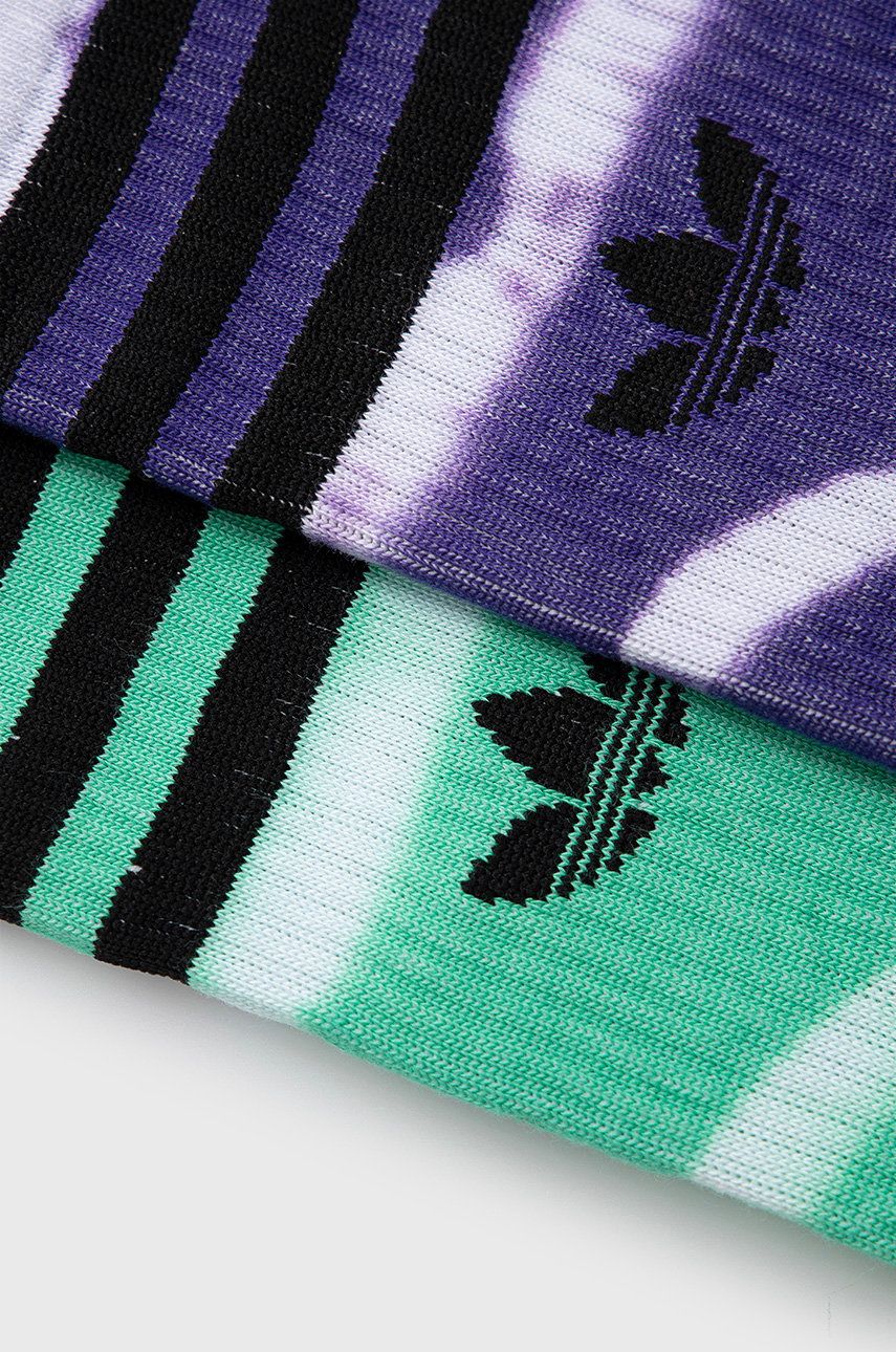 Шкарпетки (2-pack) жіночі колір зелений HC9538-HIRGR/PURP 0
