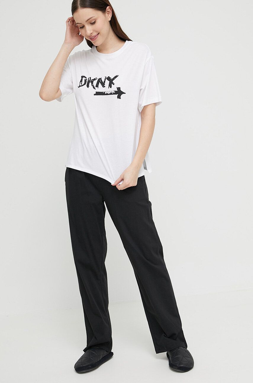 Піжамна футболка Dkny колір білий 0