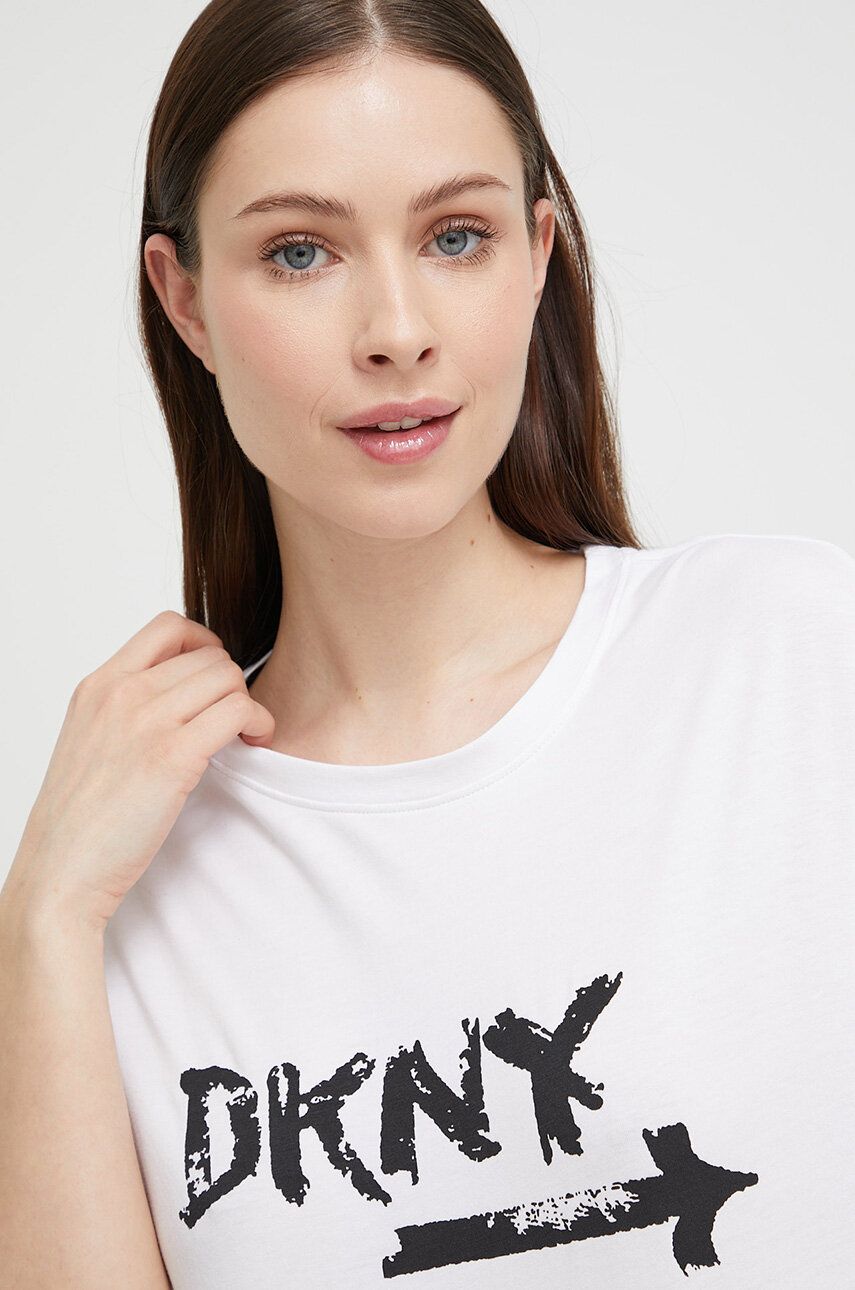 Піжамна футболка Dkny колір білий 2
