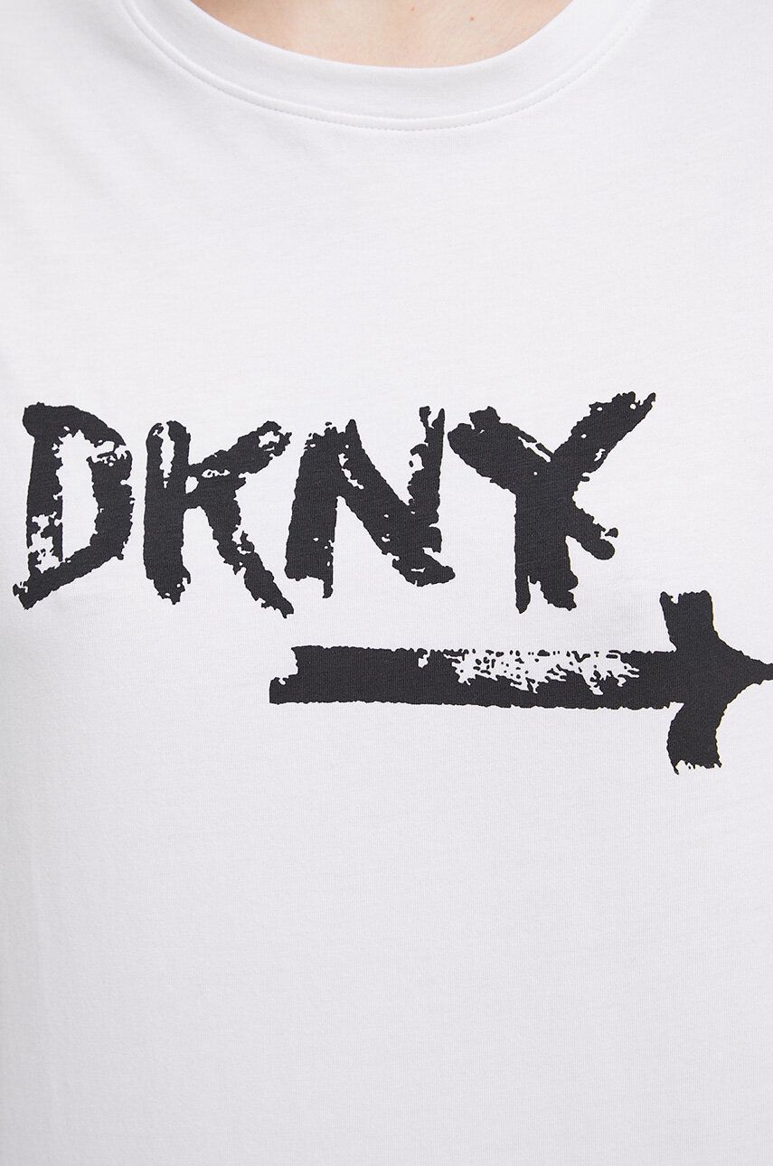 Піжамна футболка Dkny колір білий 3