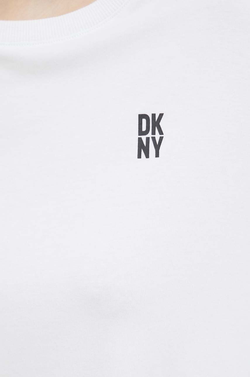Піжамна футболка Dkny колір білий 3