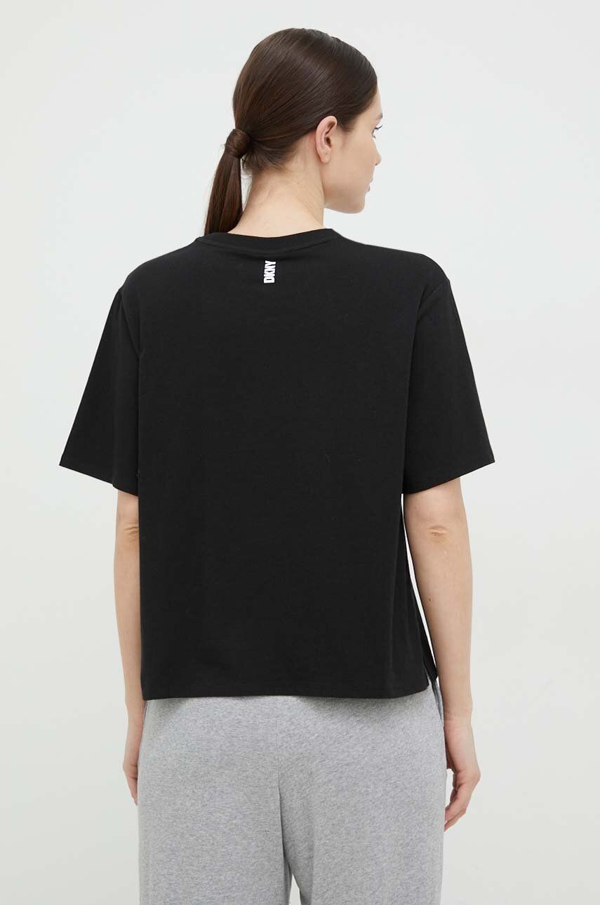 Піжамна футболка Dkny колір чорний 1