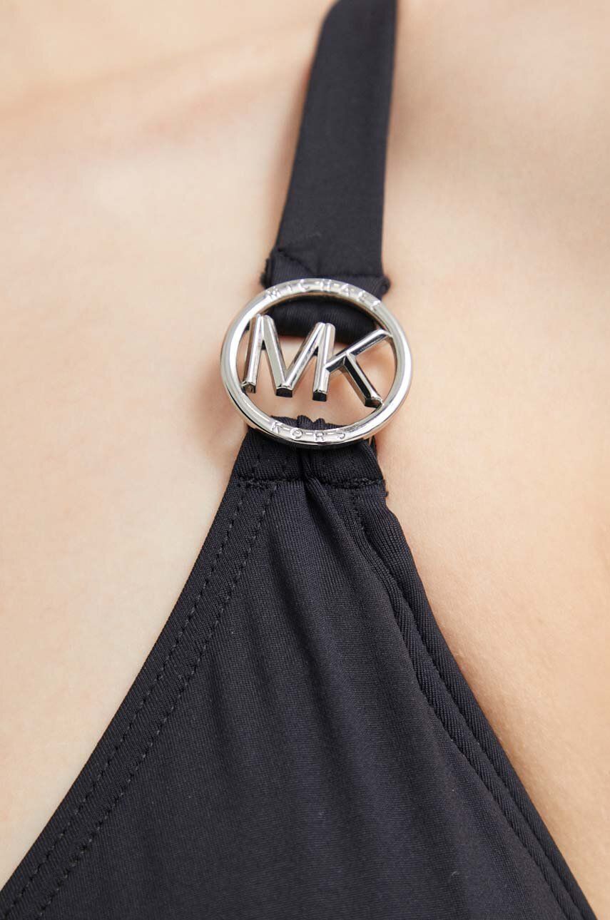 Суцільний купальник LOGO TRIM SURPLICE ONE PIECE колір чорний злегка ущільнена чашечка MM7M759 3