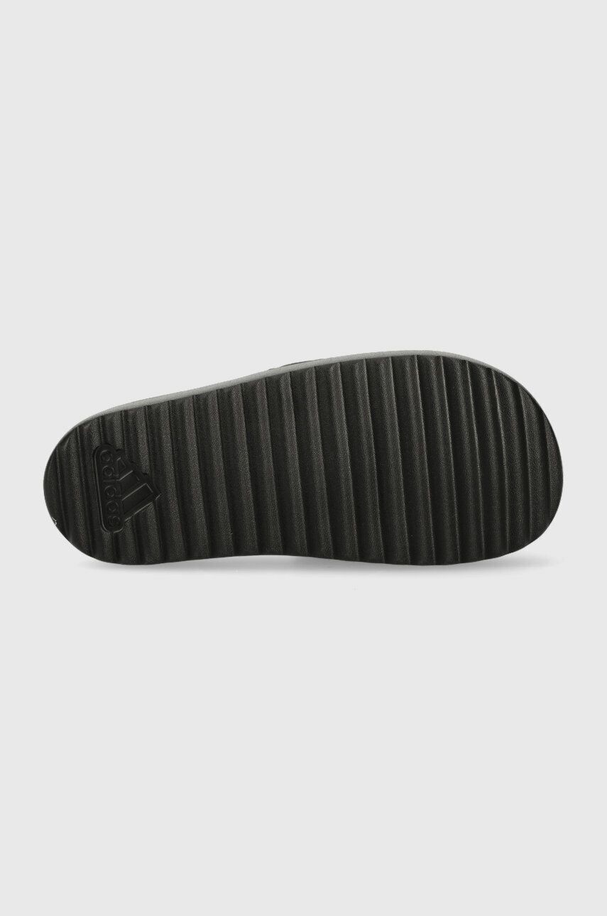 Шльопанці Adilette жіночі колір чорний на платформі 3