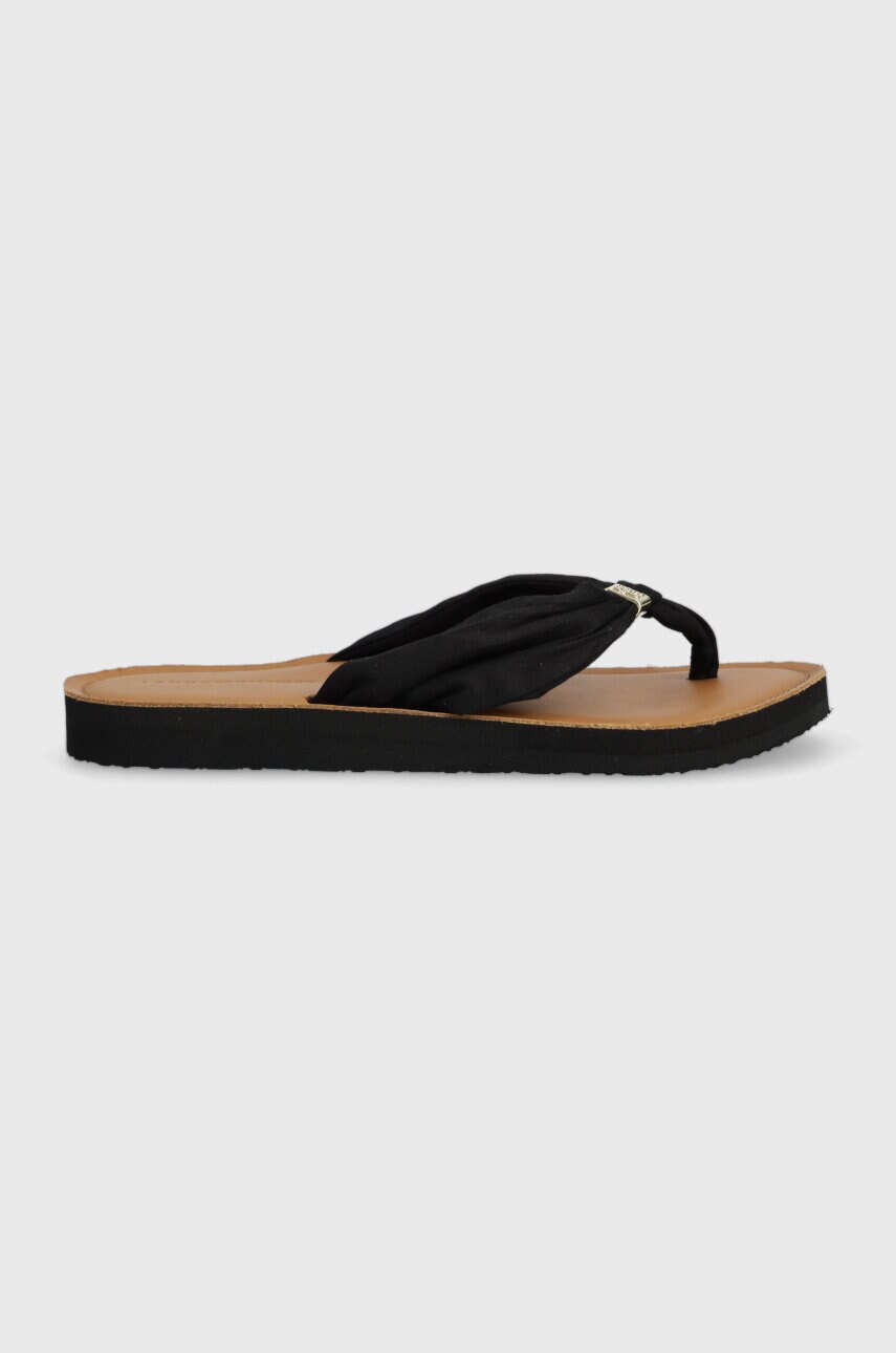 В'єтнамки TH ELEVATED BEACH SANDAL жіночі колір чорний на плоскому ходу FW0FW06985 4