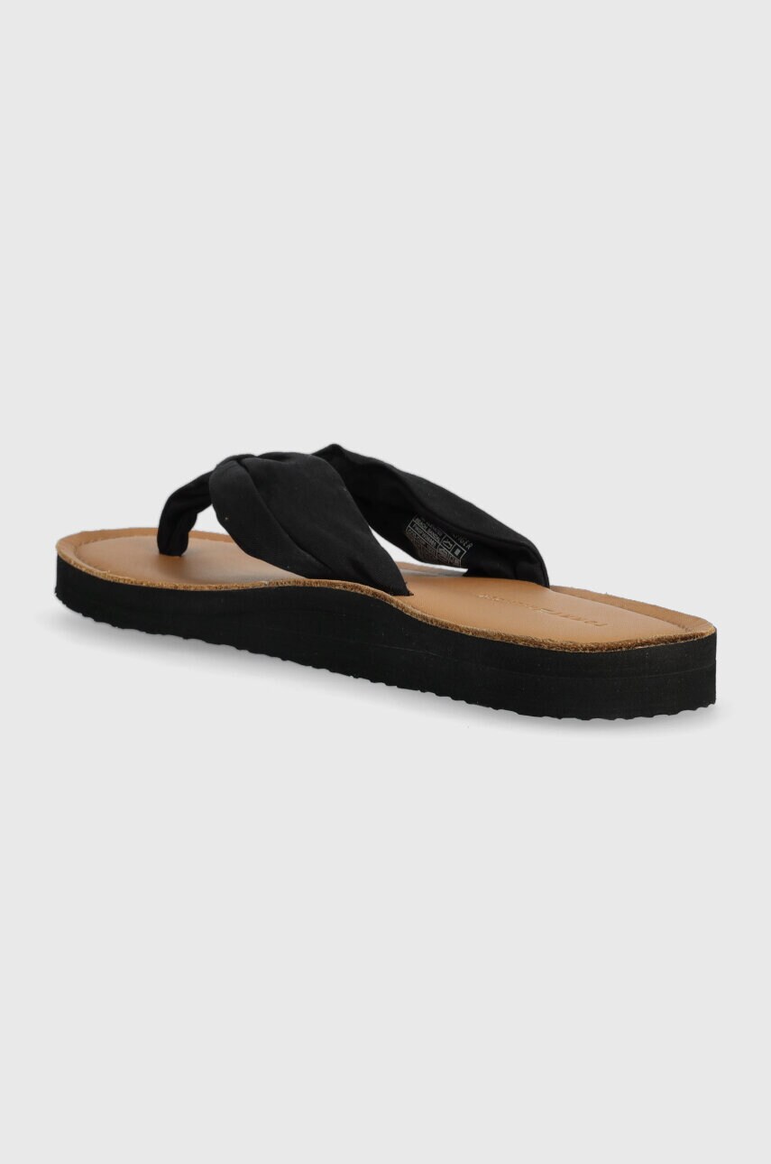 В'єтнамки TH ELEVATED BEACH SANDAL жіночі колір чорний на плоскому ходу FW0FW06985 1