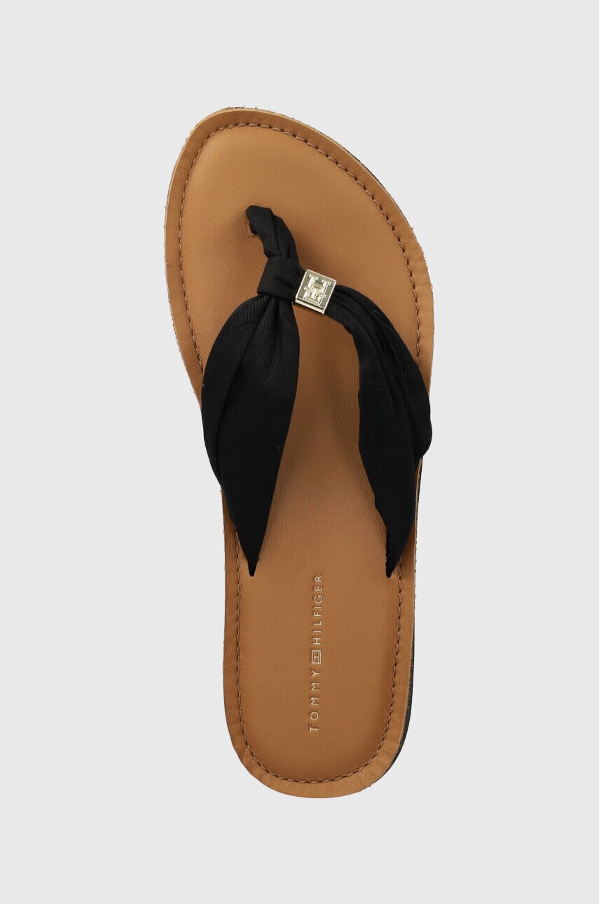В'єтнамки TH ELEVATED BEACH SANDAL жіночі колір чорний на плоскому ходу FW0FW06985 2