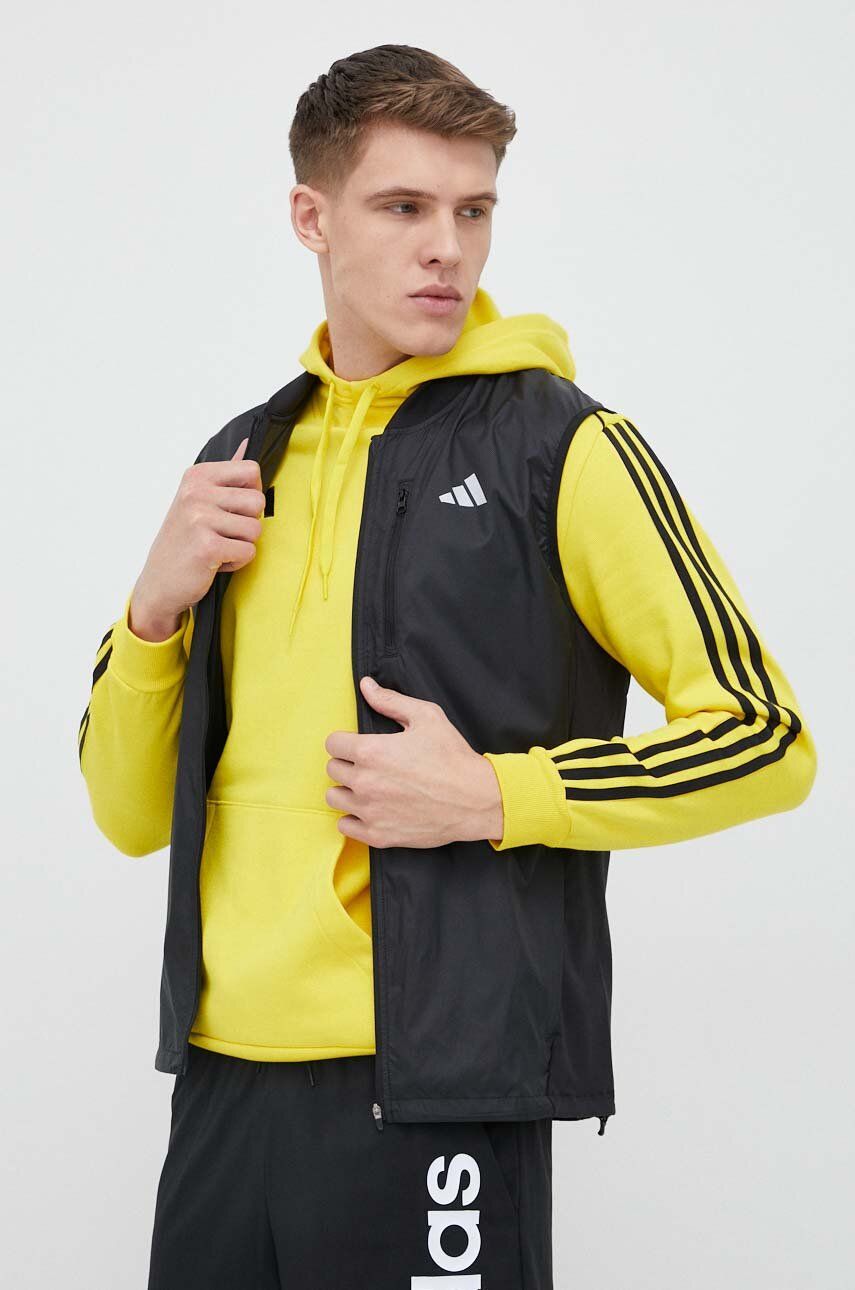Спортивна безрукавка Own the Run колір чорний перехідна 5
