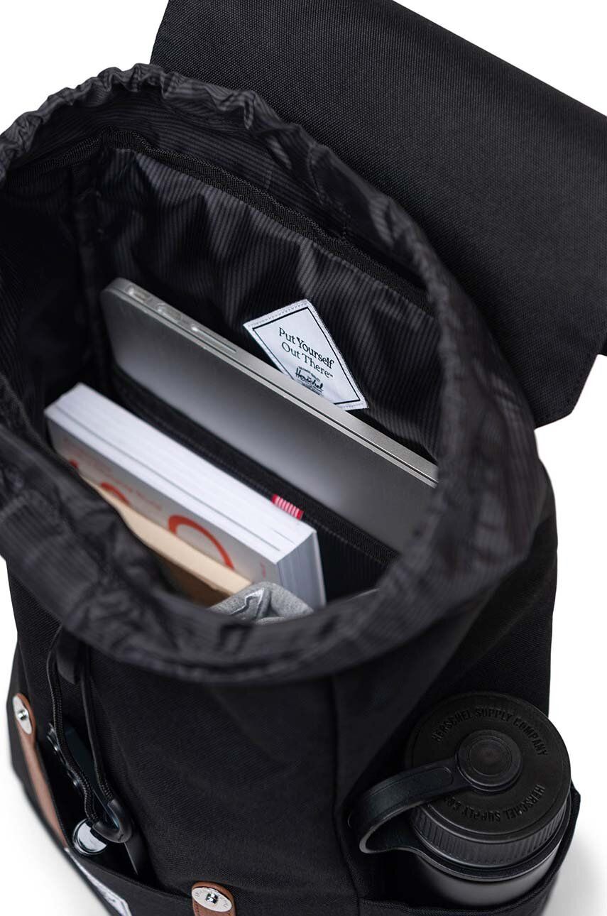 Рюкзак Retreat Small Backpack колір чорний великий однотонний 3