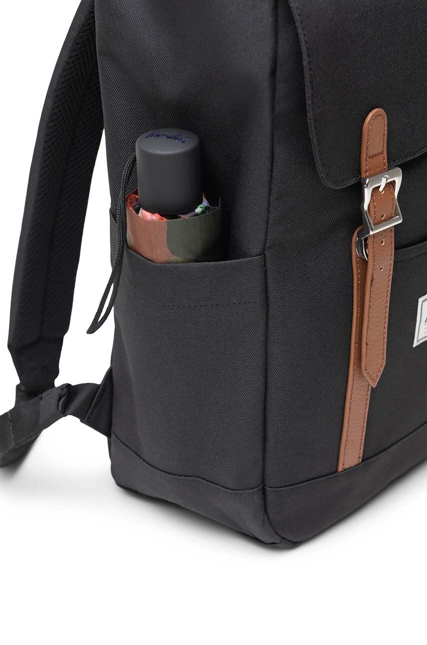 Рюкзак Retreat Small Backpack колір чорний великий однотонний 5
