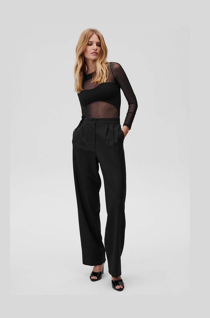 Боді No Promises Bodysuit колір чорний прозоре однотонне 3