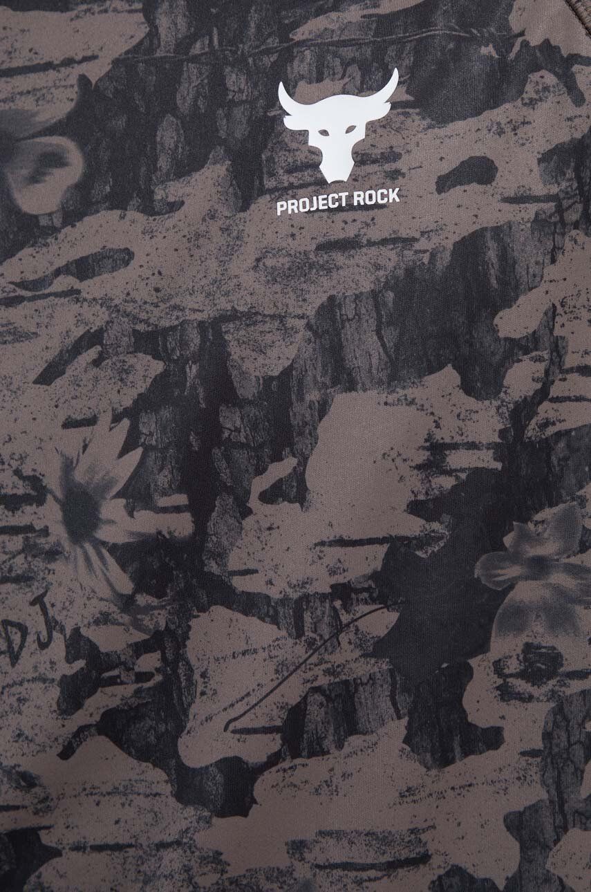 Лонгслів для тренувань Project Rock колір сірий візерунок 3