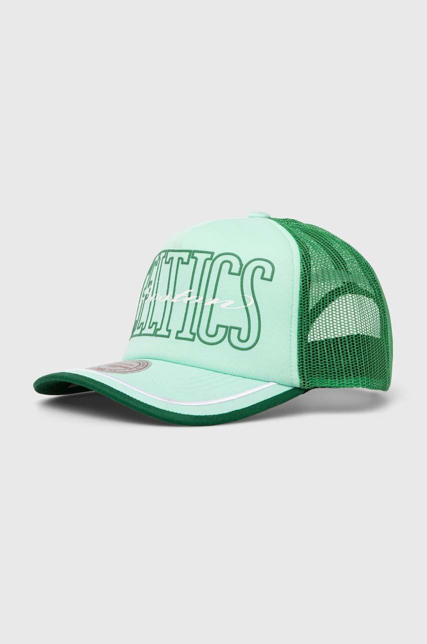 Кепка Mitchell&Ness Boston Celtics колір зелений візерунок HHSS7656-BCEYYPPPGREN 3