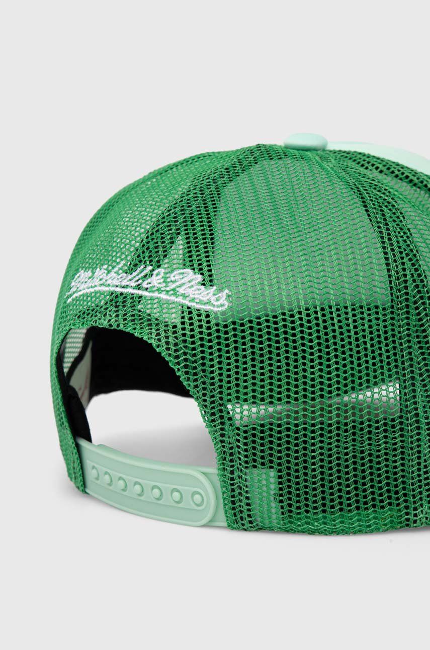 Кепка Mitchell&Ness Boston Celtics колір зелений візерунок HHSS7656-BCEYYPPPGREN 1