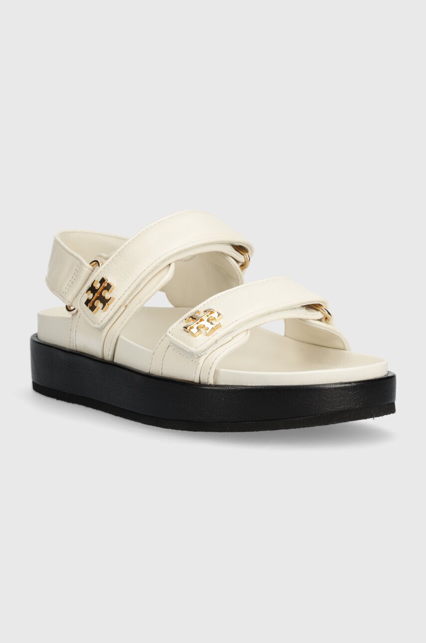 Шкіряні сандалі Kira Sport Sandal жіночі колір бежевий на платформі 144328.104 0
