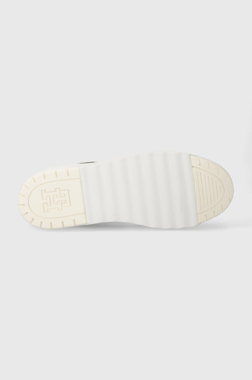 Шкіряні кросівки TH BASKET SNEAKER LO колір бежевий FW0FW07756 3