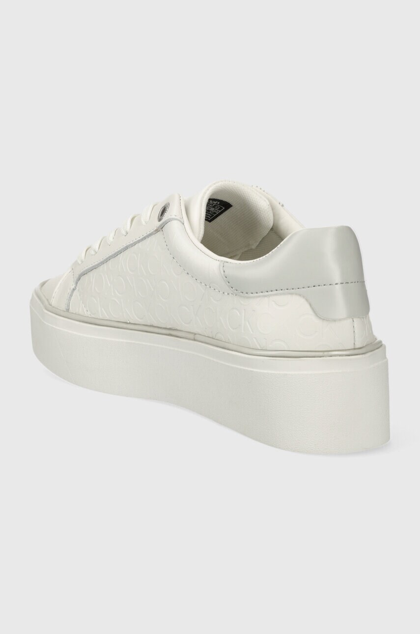 Шкіряні кросівки FLATFORM C LACE UP - MONO MIX колір білий HW0HW01870 1