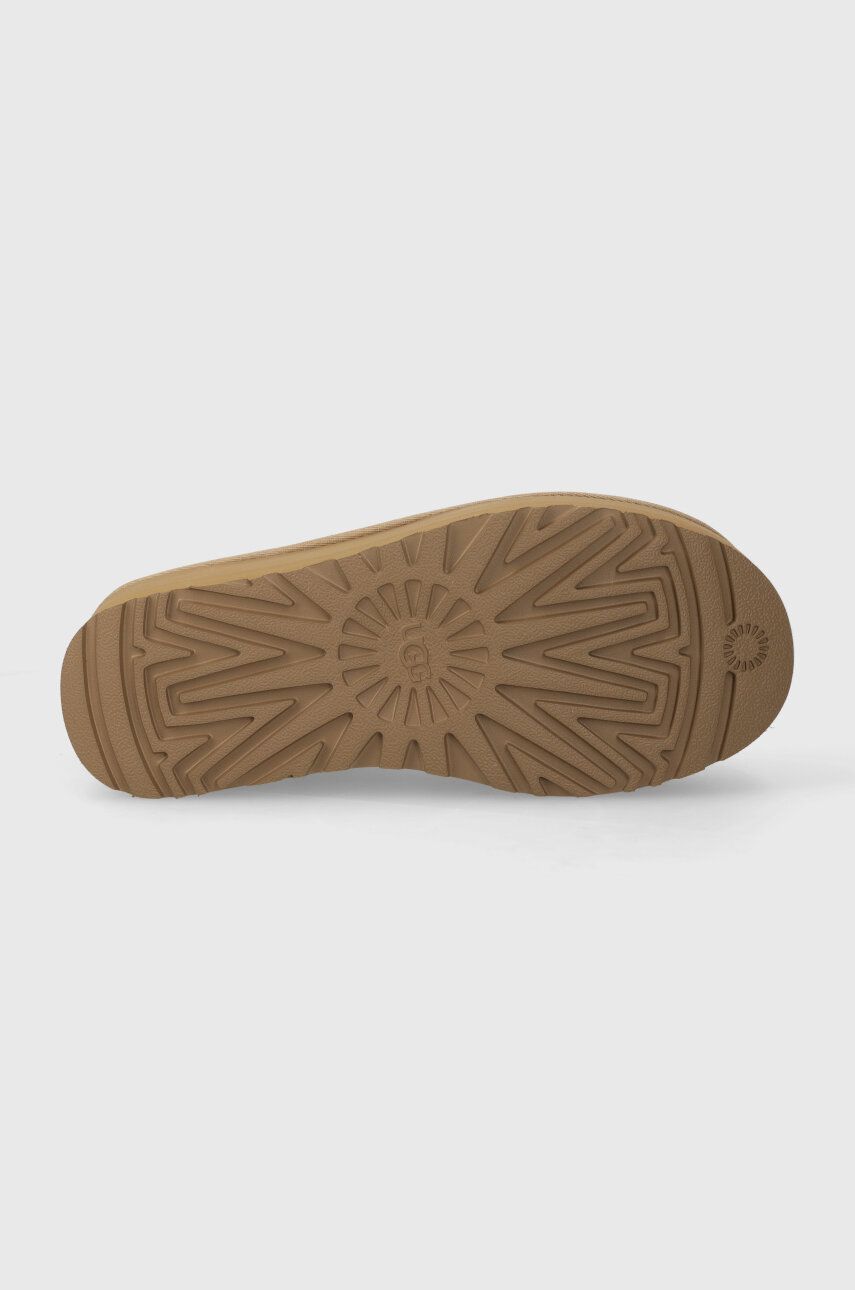 Замшеві чоботи UGG Classic Ultra Mini Platform колір бежевий 1135092 3