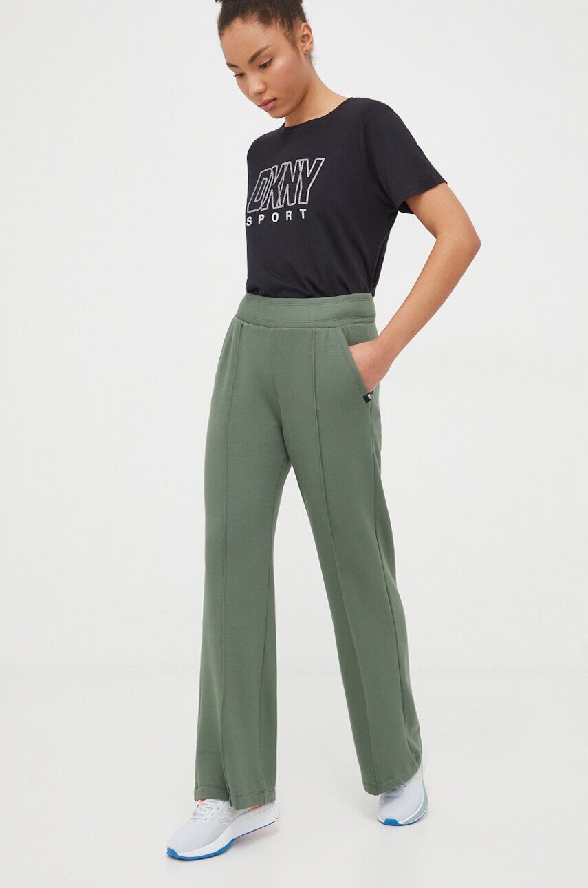 Спортивні штани Dkny колір зелений однотонні 3