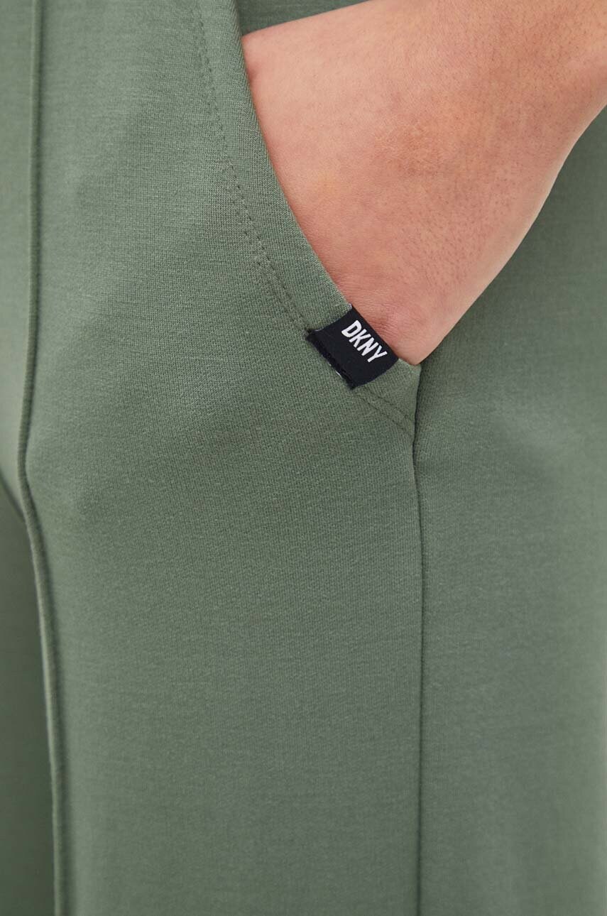 Спортивні штани Dkny колір зелений однотонні 2