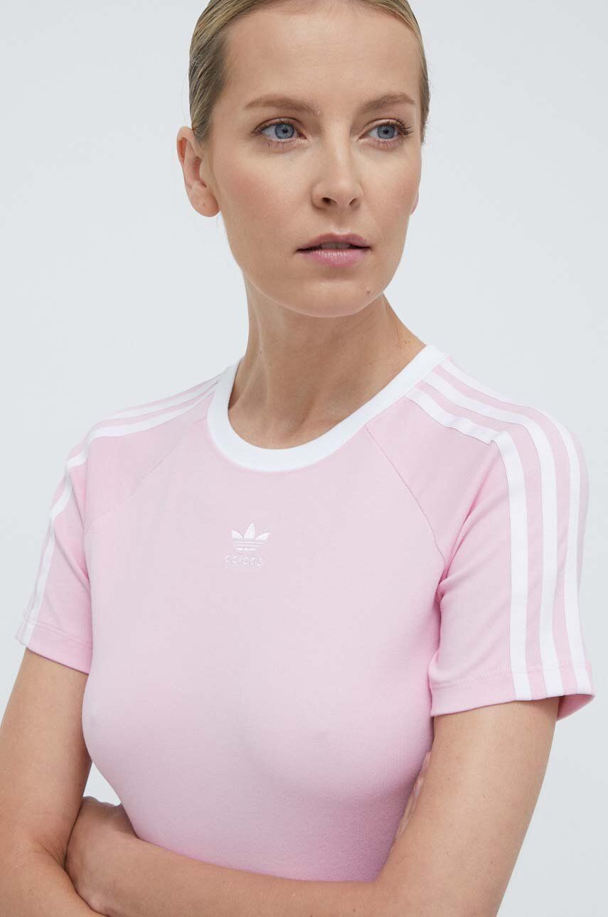 Футболка 3-Stripes Baby Tee жіночий колір рожевий IP0664 2