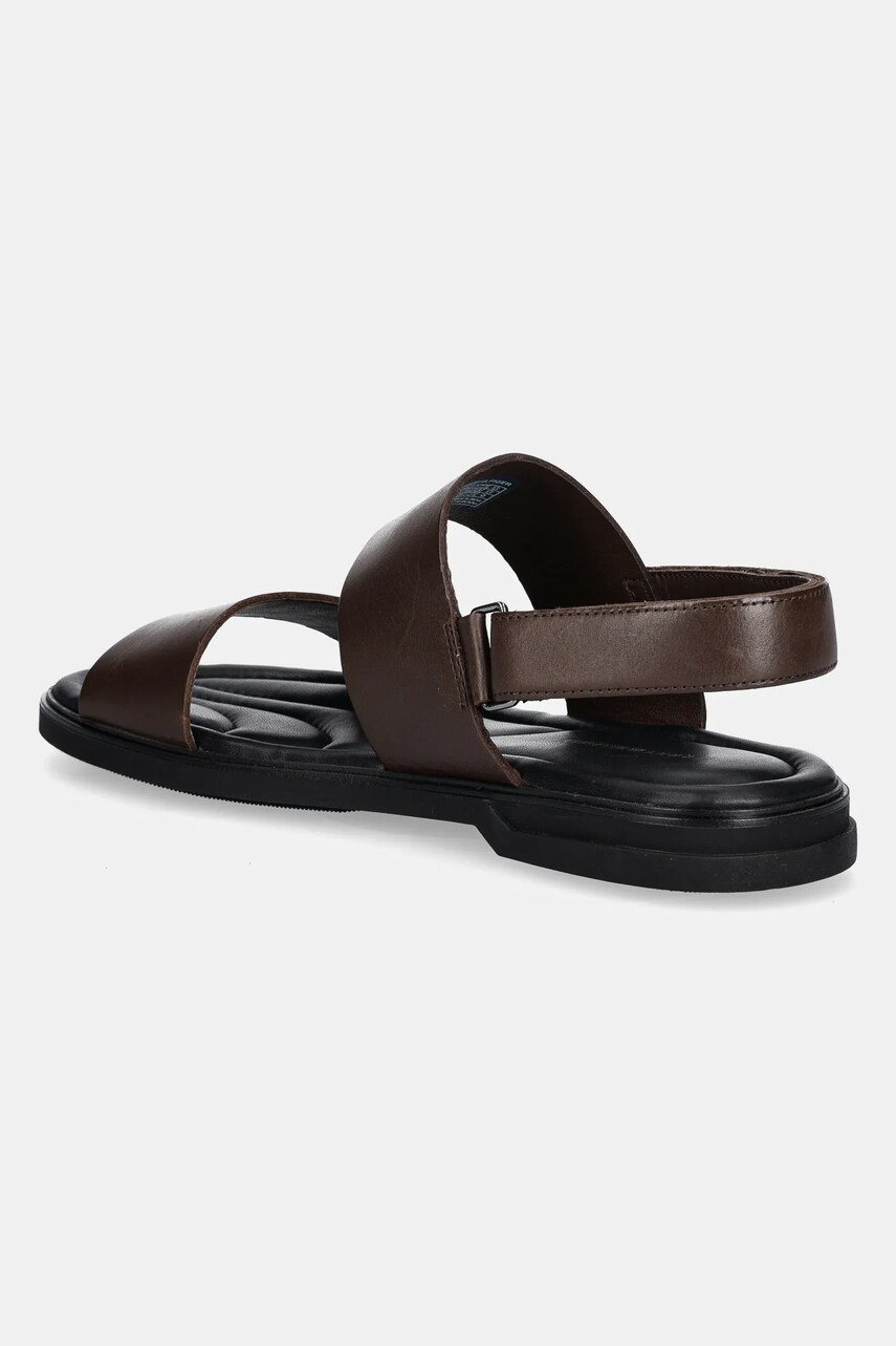Шкіряні сандалі PREMIUM HILFIGER STRAPPY LH SAND чоловічі колір коричневий FM0FM05356 1