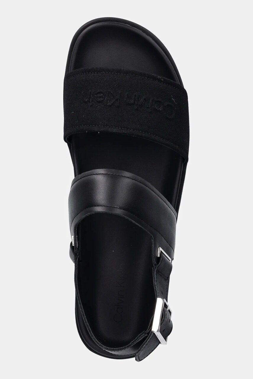 Сандалі BACK STRAP W/ BUCKLE LOGO колір чорний HM0HM01742 2