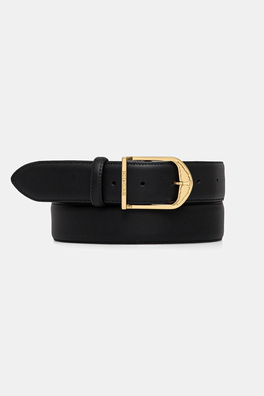 Ремінь ZADIG&VOLTAIRE жіночий колір чорний LWBT01337 1