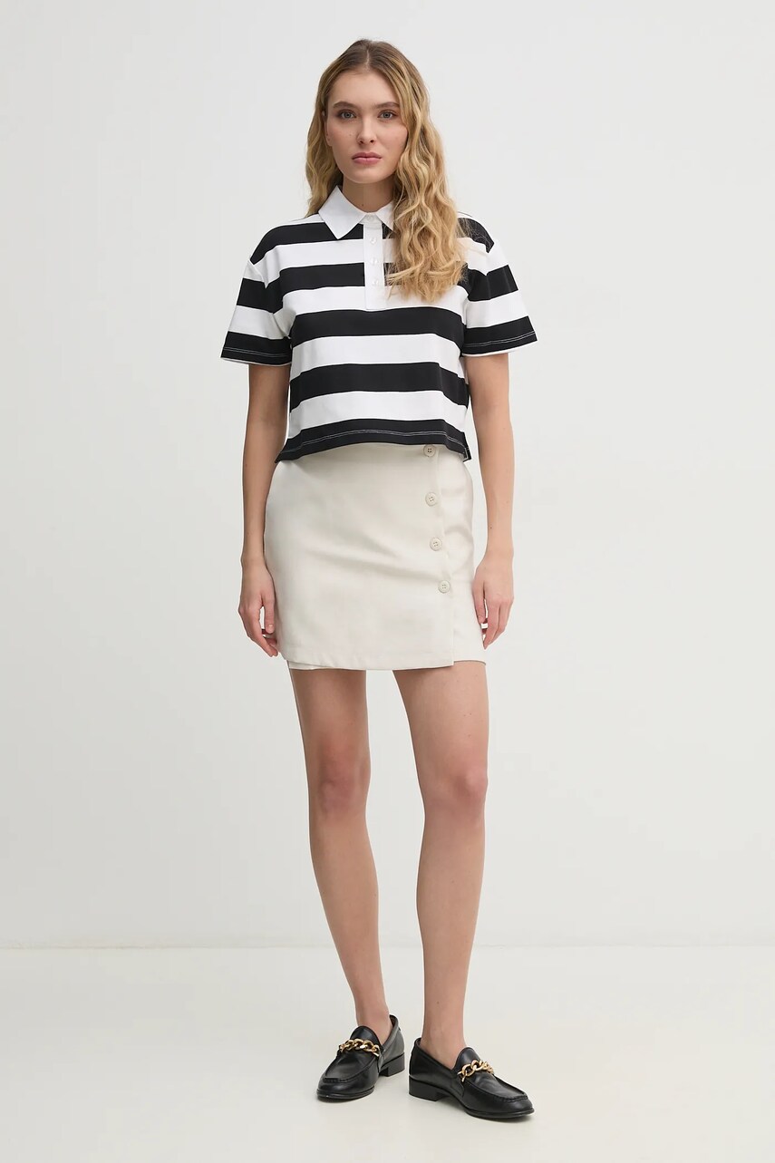 Поло Dkny жіноче колір чорний DJ5T1421 0