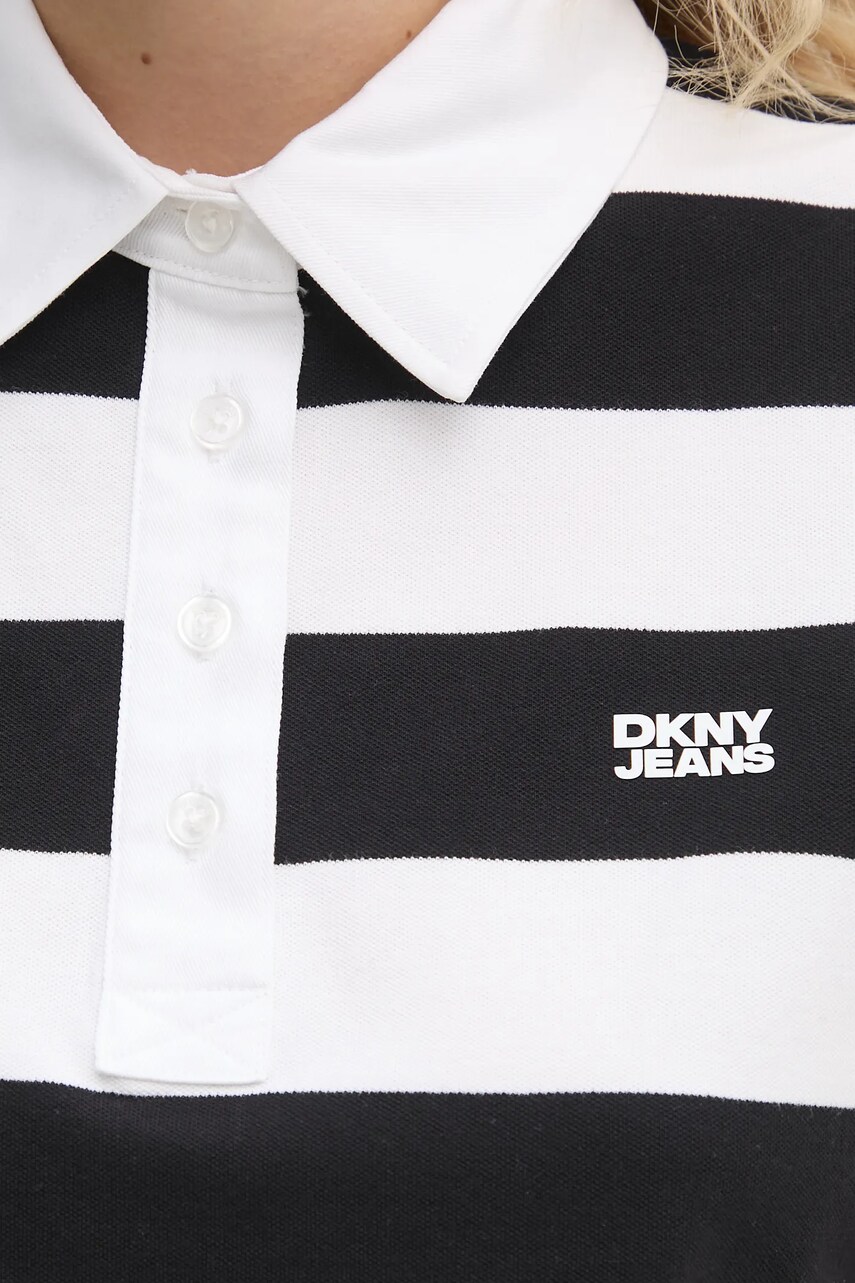 Поло Dkny жіноче колір чорний DJ5T1421 3