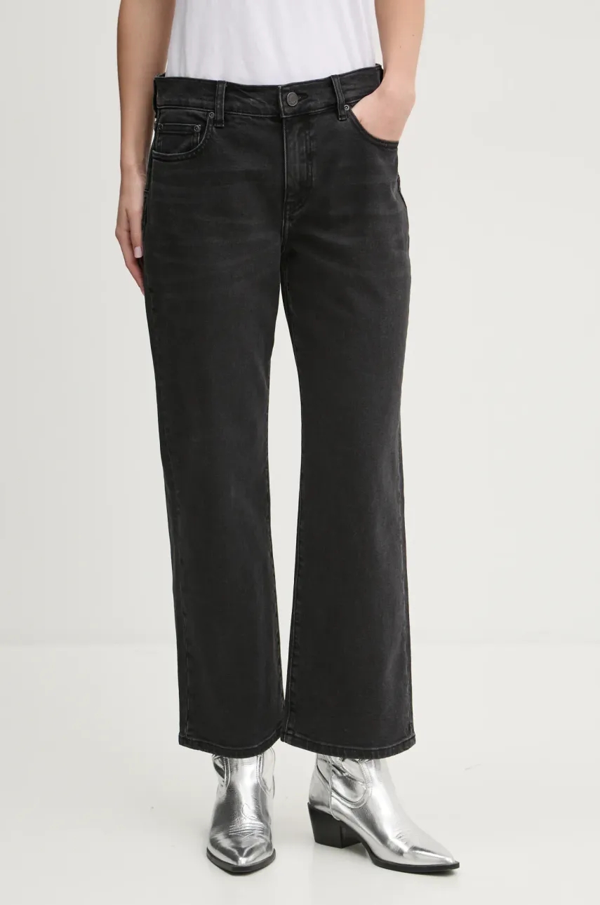 Джинси SLIM CROP жіночі колір чорний D1001-CRBL224 3