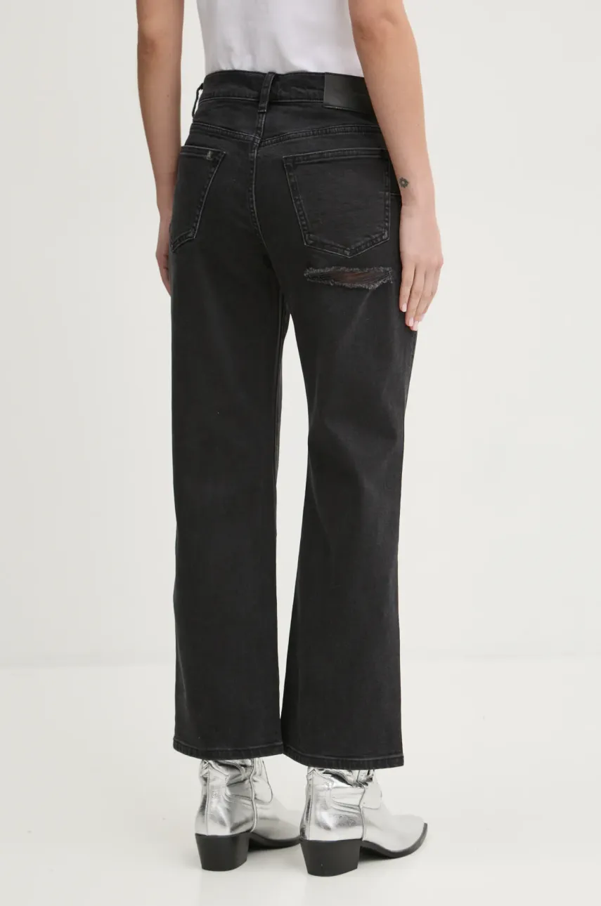 Джинси SLIM CROP жіночі колір чорний D1001-CRBL224 1