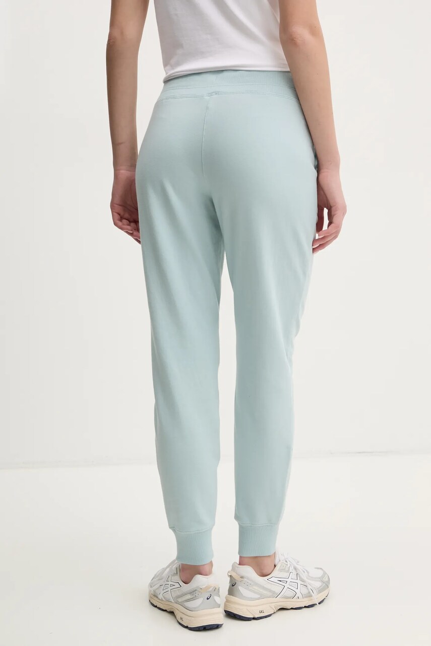 Спортивні штани Dkny жіночі колір бірюзовий однотонні DP5P3496 1