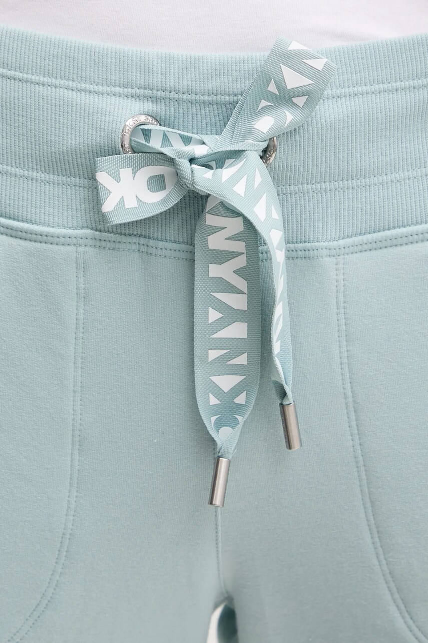 Спортивні штани Dkny жіночі колір бірюзовий однотонні DP5P3496 2
