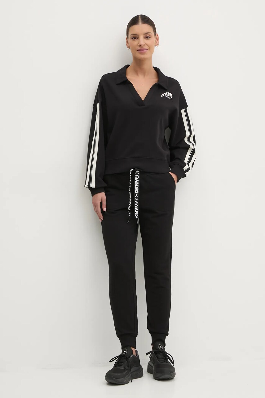 Спортивні штани Dkny жіночі колір чорний однотонні DP5P3496 0